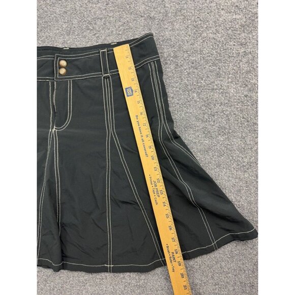 Athleta Whatever Skort Women's 10 Black Pleated Zip Closure Skirt Pockets Active - Picture 5 of 6